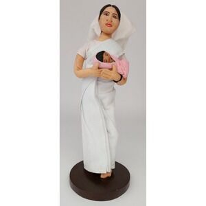 Heart House Bangladesh MCH Nurse Baby Cloth Doll 11" Vintage 135/84 VGC